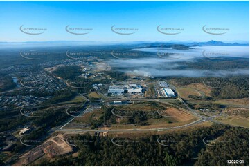 Fog Settles In The Valleys Of Springfield Central QLD Aerial Photography