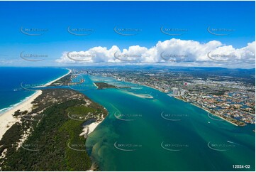 The Gold Coast Broadwater & Wavebreak Island QLD Aerial Photography