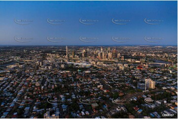 Highgate Hill at Last Light QLD Aerial Photography