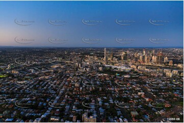 Highgate Hill at Last Light QLD Aerial Photography