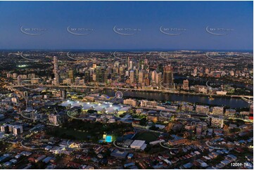 Highgate Hill at Last Light QLD Aerial Photography