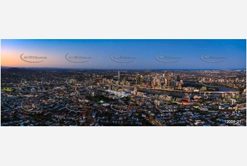 Highgate Hill at Last Light QLD Aerial Photography