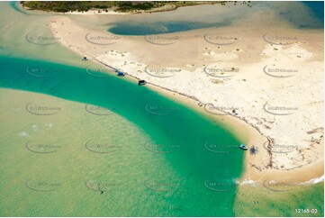 Sand Banks - Noosa River Bar QLD Aerial Photography