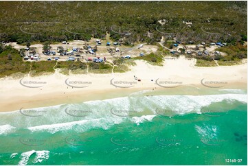 Noosa North Shore Beach Campground QLD Aerial Photography