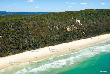 Beach Driving - Teewah Beach QLD Aerial Photography