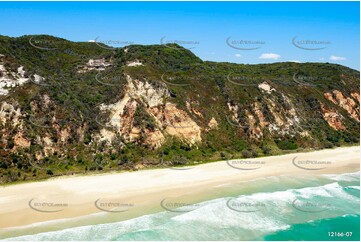 Coloured Sands - Teewah Beach QLD Aerial Photography