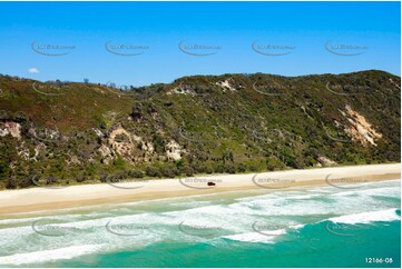 4WD Beach Driving - Teewah Beach QLD Aerial Photography