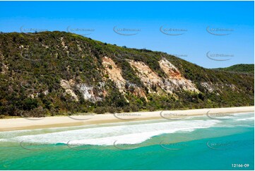 Coloured Sands - Teewah Beach QLD Aerial Photography