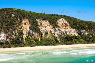 Coloured Sands - Teewah Beach QLD Aerial Photography