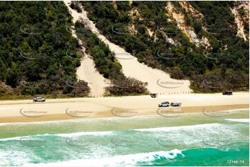 4WD Beach Driving - Teewah Beach QLD Aerial Photography