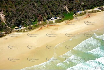 Camping - Teewah Beach Double Island Point Aerial Photography