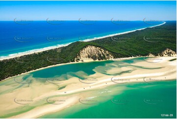 Double Island Point Lagoon QLD Aerial Photography