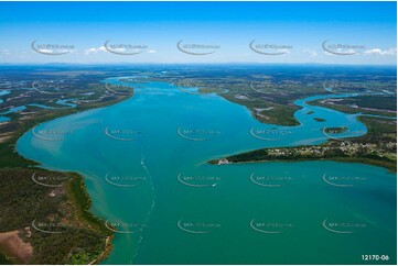 Mary River at River Heads QLD QLD Aerial Photography