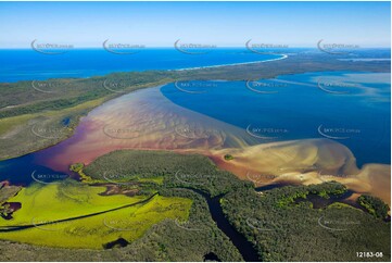 Noosa Everglades Entrance - Lake Cootharaba QLD Aerial Photography