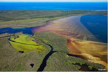 Noosa Everglades Entrance - Lake Cootharaba QLD Aerial Photography