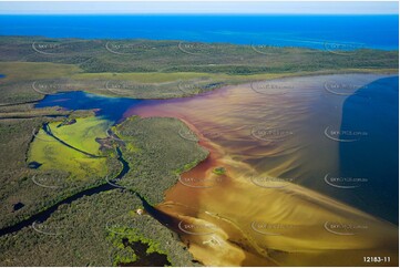 Noosa Everglades Entrance - Lake Cootharaba QLD Aerial Photography