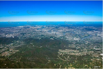 High Altitude Aerial Photo of Mt Coot-Tha QLD QLD Aerial Photography