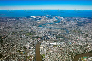 High Altitude Aerial Photo of Brisbane QLD QLD Aerial Photography