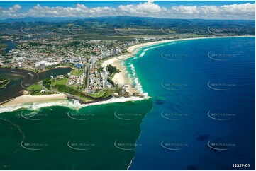 Point Danger at Coolangatta QLD Aerial Photography