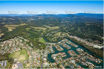 Aerial Photo Currumbin Waters QLD 4223 QLD Aerial Photography