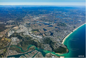 Burleigh Heads area from 7000ft QLD Aerial Photography