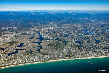 Miami area on the Gold Coast from 7000ft QLD Aerial Photography