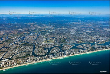 Surfers Paradise from 7000ft QLD Aerial Photography