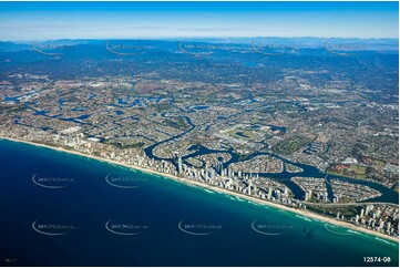 Surfers Paradise from 7000ft QLD Aerial Photography