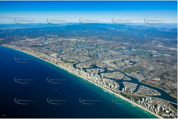 Surfers Paradise from 7000ft QLD Aerial Photography