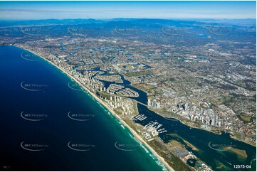 Main Beach from 7000ft QLD Aerial Photography