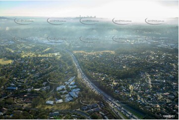 Peak High Traffic - Centenary Hwy Brisbane QLD Aerial Photography