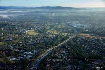 Peak High Traffic - Centenary Hwy Brisbane QLD Aerial Photography