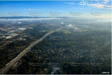 Peak High Traffic - Centenary Hwy Brisbane QLD Aerial Photography