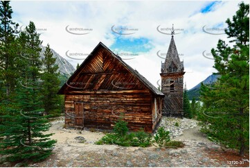 Historic Church - Bennett BC Canada Aerial Photography