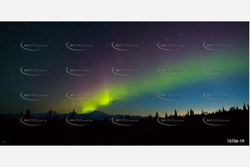 Northern Lights Over Mount Denali Aerial Photography