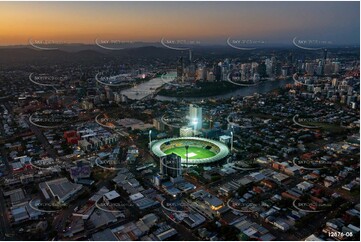 Lights On At The Gabba QLD Aerial Photography