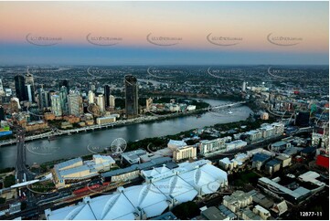 South Brisbane At Last Light QLD Aerial Photography