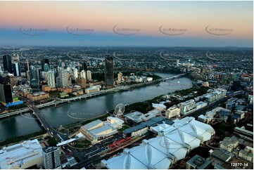 South Brisbane At Last Light QLD Aerial Photography