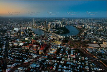 South Brisbane At Last Light QLD Aerial Photography