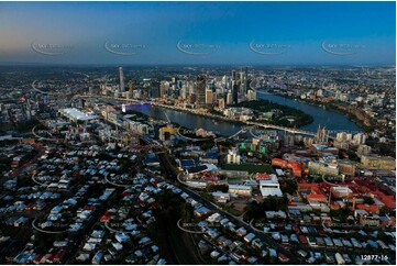 South Brisbane At Last Light QLD Aerial Photography