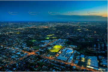 Stafford Commercial Precinct At Dusk QLD Aerial Photography