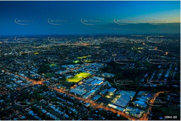 Stafford Commercial Precinct At Dusk QLD Aerial Photography