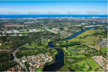 Nerang River at Ashmore Gold Coast QLD Aerial Photography