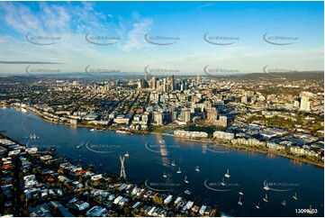 Early Morning Light at Newstead Brisbane QLD Aerial Photography