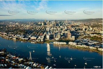 Early Morning Light at Newstead Brisbane QLD Aerial Photography