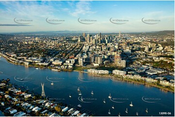 Early Morning Light at Newstead Brisbane QLD Aerial Photography