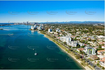 Marine Parade Biggera Waters Gold Coast QLD Aerial Photography