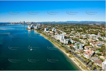 Marine Parade Biggera Waters Gold Coast QLD Aerial Photography