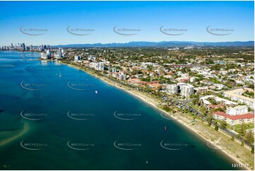 Marine Parade Biggera Waters Gold Coast QLD Aerial Photography