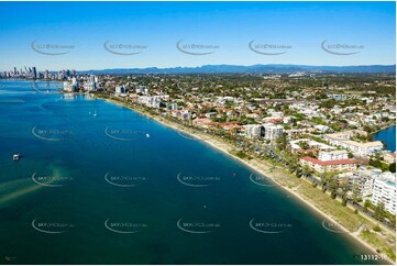 Marine Parade Biggera Waters Gold Coast QLD Aerial Photography